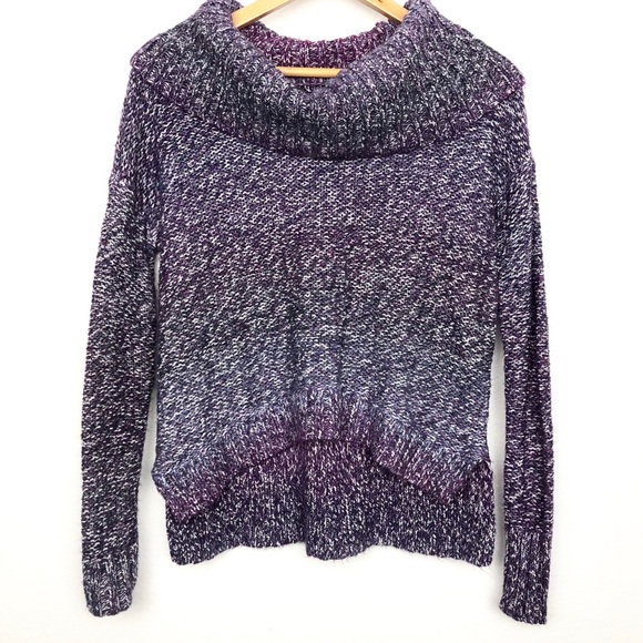 American Eagle Purple cowl neck chunky sweater - Picture 1 of 8